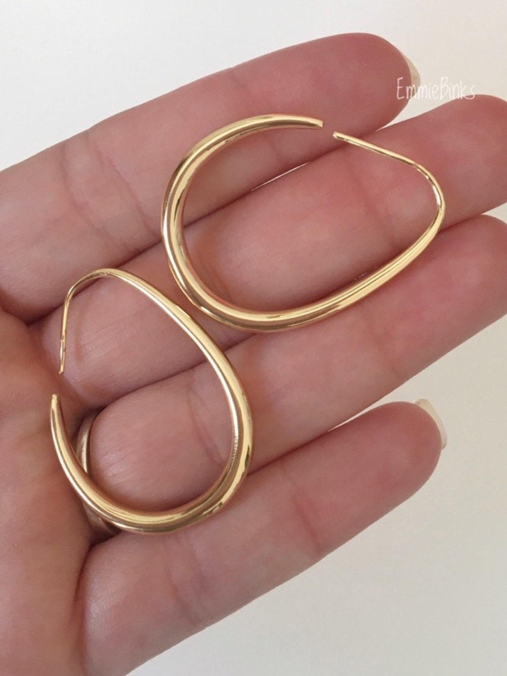 New Loft Metallic Drop Teardrop Earrings - Picture 6 of 11